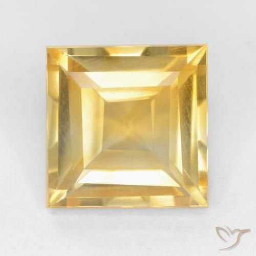2.21ct Naturale Oro Citrino, Quadrato, VS