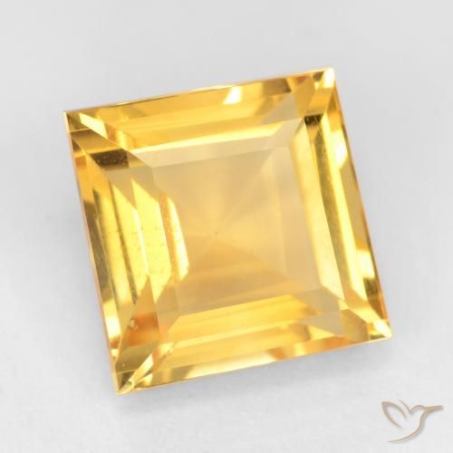 Citrino Oro brillante naturale da 3.50 ct, Quadrato, VS