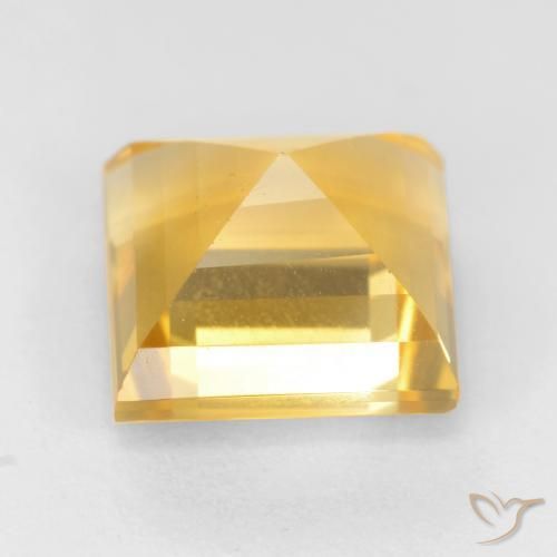 Citrino Oro brillante naturale da 3.50 ct, Quadrato, VS