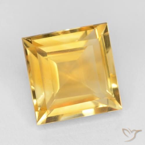 Citrino Oro brillante naturale da 2.66 ct, Quadrato, VS