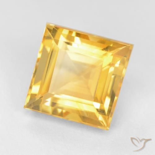 Citrino Oro brillante naturale da 3.66 ct, Quadrato, VS