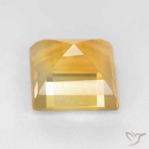 Citrino Oro brillante naturale da 3.66 ct, Quadrato, VS