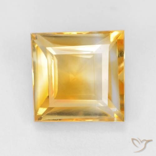 2.10ct Naturale Oro Citrino, Quadrato, VS