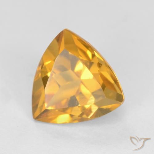 Citrino Dorato scuro naturale da 1.27 ct, Taglio trillion, VS