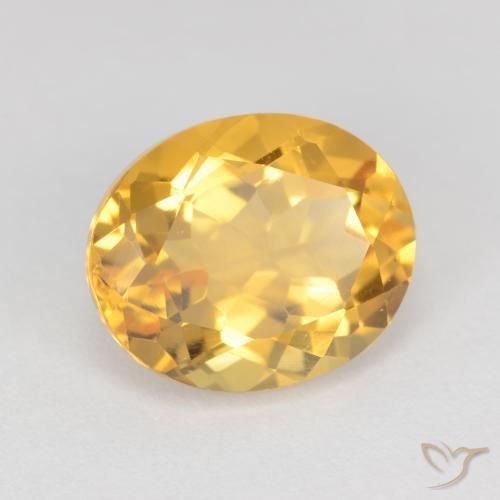 Citrino Oro medio naturale da 3.71 ct, Ovale, VS