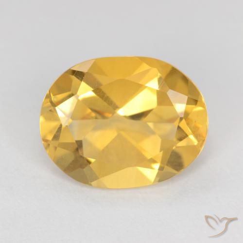2.50ct Naturale Oro brillante Citrino, Ovale, VS