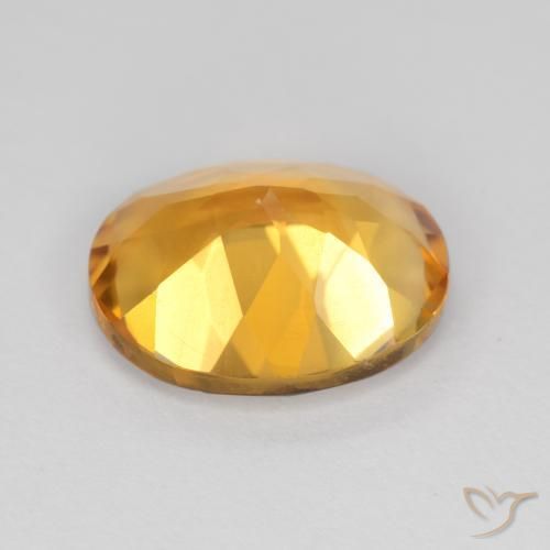 Citrino Arancio-Oro naturale da 3.14 ct, Ovale, VS