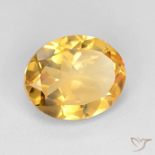 Citrino Dorato medio naturale da 3.40 ct, Ovale, VS
