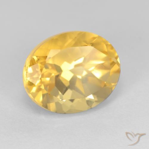 Citrino Dorato medio naturale da 4.09 ct, Ovale, VS