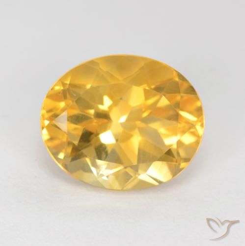 3.70ct Naturale Oro medio Citrino, Ovale, VS