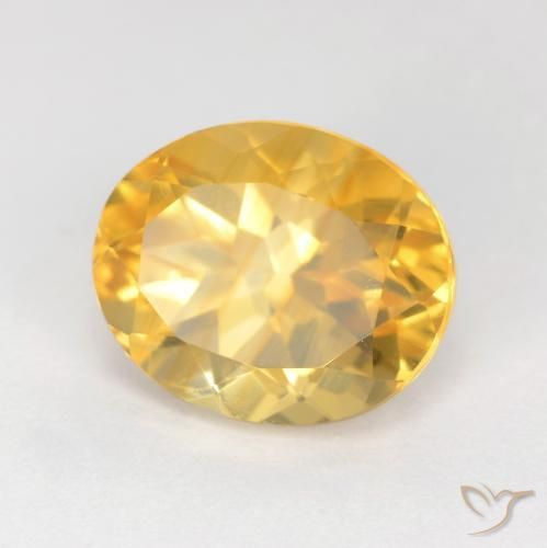 Citrino Oro medio naturale da 3.70 ct, Ovale, VS