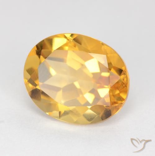 Citrino Dorato scuro naturale da 3.97 ct, Ovale, VS