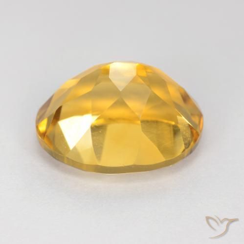 Citrino Dorato scuro naturale da 3.97 ct, Ovale, VS