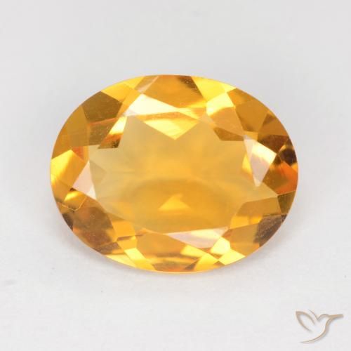 2.55ct Naturale Arancio-Oro Citrino, Ovale, VS
