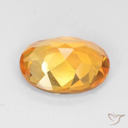 Citrino Arancio-Oro naturale da 2.55 ct, Ovale, VS