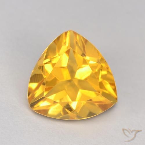 1.19ct Naturale Oro medio Citrino, Taglio trillion, VS
