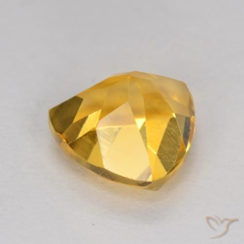 Citrino Oro medio naturale da 1.19 ct, Taglio trillion, VS