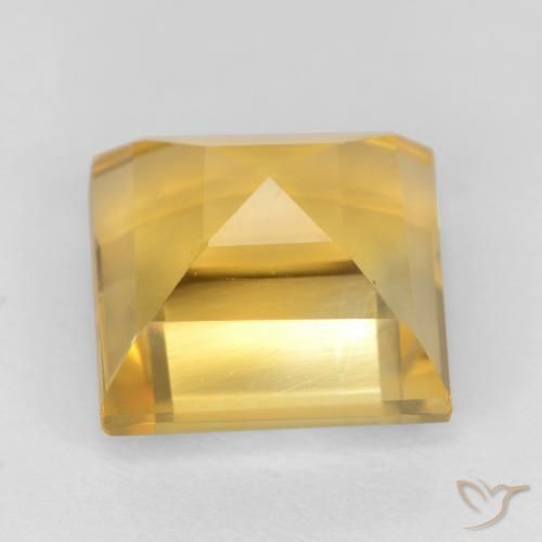 Citrino Oro brillante naturale da 3.79 ct, Quadrato, VS