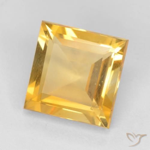 Citrino Oro brillante naturale da 2.63 ct, Quadrato, VS