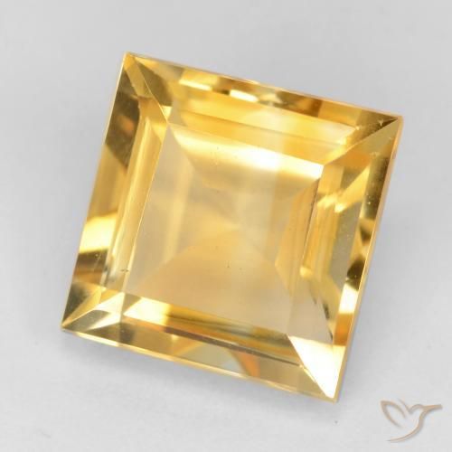 Citrino Oro brillante naturale da 3.43 ct, Quadrato, VS