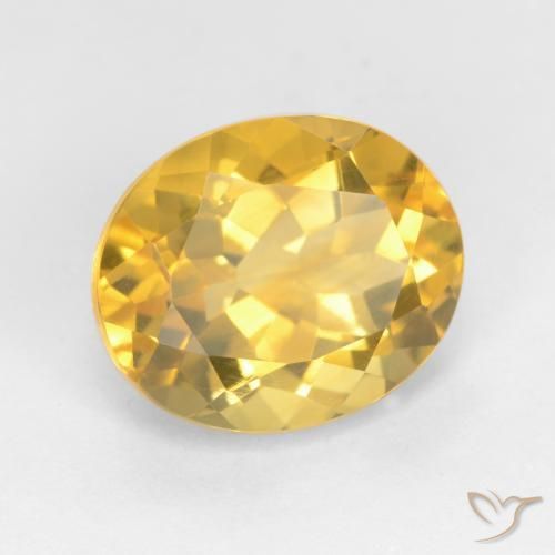 Citrino Dorato medio naturale da 3.71 ct, Ovale, VS