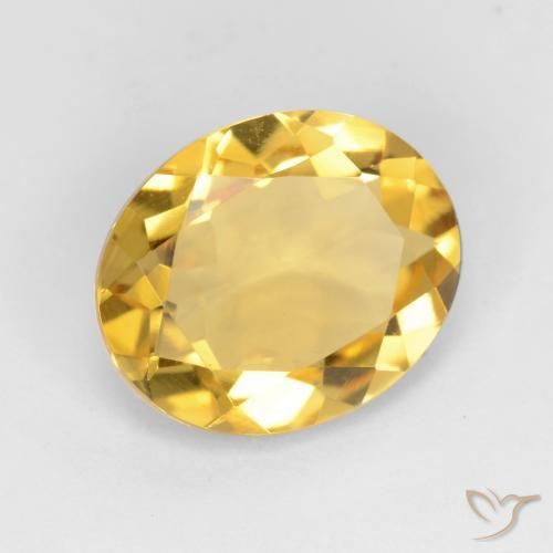 Citrino Dorato naturale da 2.90 ct, Ovale, VS