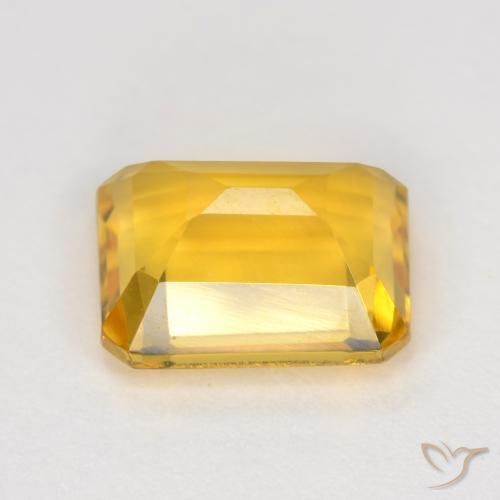 Citrino Oro medio naturale da 1.63 ct, Ottagonale / Taglio smeraldo, VVS-VS