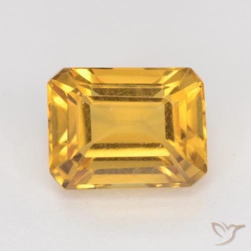 1.83ct Naturale Oro profondo Citrino, Taglio smeraldo, VVS-VS