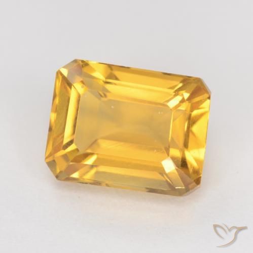 Citrino Oro profondo naturale da 1.83 ct, Ottagonale / Taglio smeraldo, VVS-VS