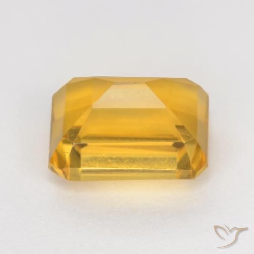 Citrino Oro profondo naturale da 1.83 ct, Ottagonale / Taglio smeraldo, VVS-VS
