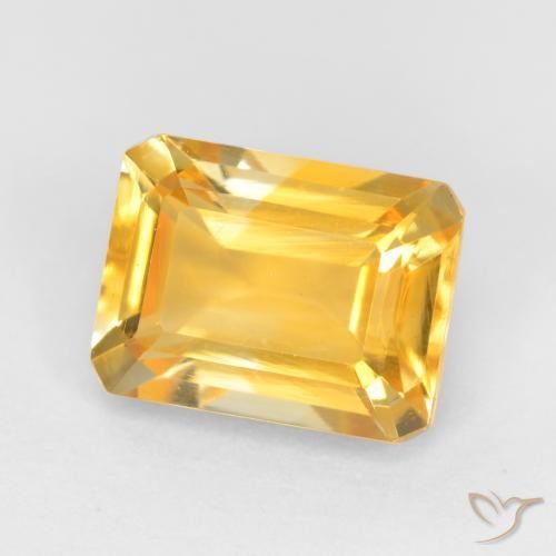 Citrino Oro brillante naturale da 1.69 ct, Ottagonale / Taglio smeraldo, VVS-VS