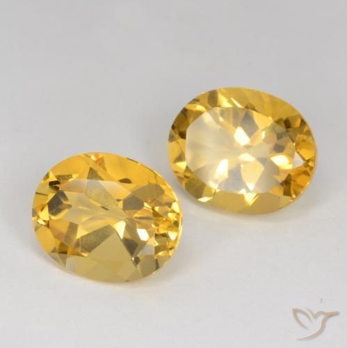 Gemme di Citrino Arancio dorato naturale da 7.30 ct, Ovale, VS