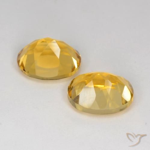 Gemme di Citrino Arancio dorato naturale da 7.30 ct, Ovale, VS