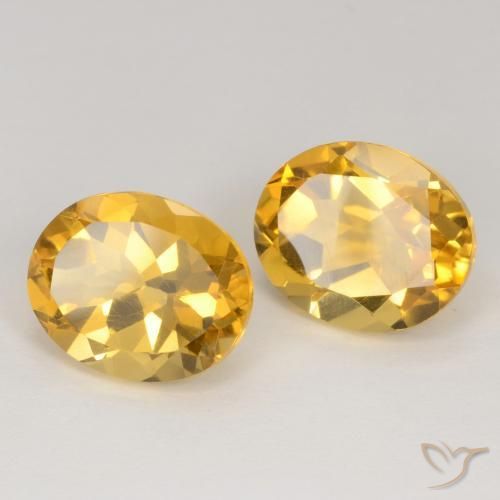 Gemme di Citrino Arancio dorato naturale da 7.48 ct, Ovale, VS