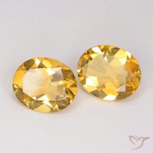 Gemme di Citrino Arancio dorato naturale da 5.81 ct, Ovale, VS