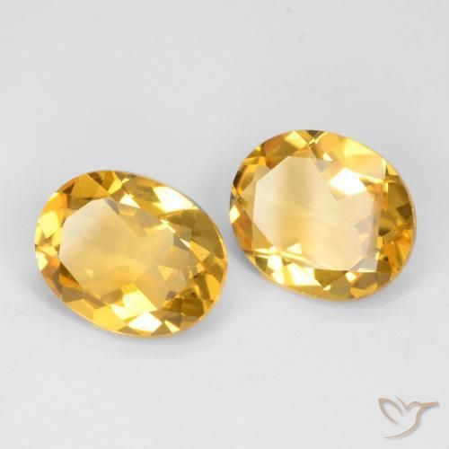 Gemme di Citrino Dorato naturale da 6.10 ct, Ovale, VS