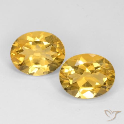 6.76ctw Naturale Dorato medio Citrino, Ovale, VS