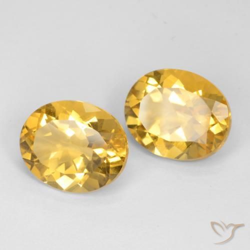Gemme di Citrino Dorato medio naturale da 6.76 ct, Ovale, VS