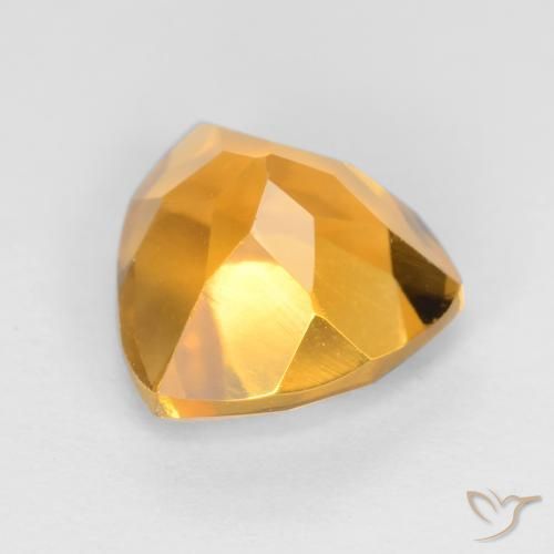 Citrino Arancio-Oro naturale da 1.26 ct, Taglio trillion, VS