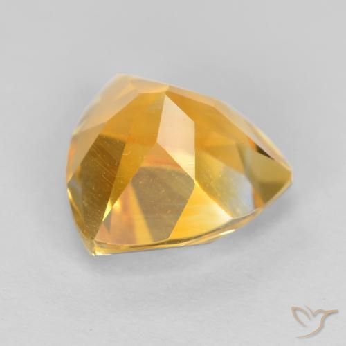 Citrino Dorato medio naturale da 1.34 ct, Taglio trillion, VS