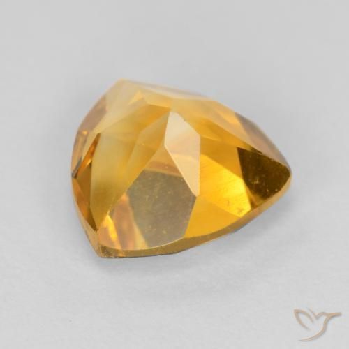 Citrino Arancio dorato naturale da 1.14 ct, Taglio trillion, VS