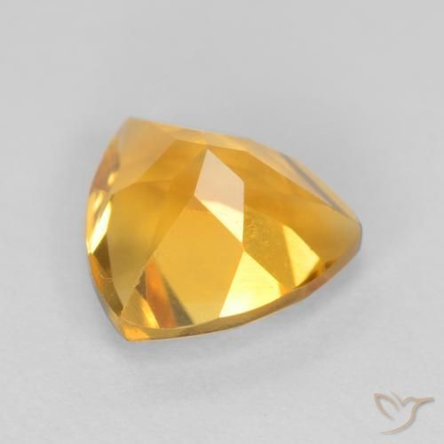 Citrino Dorato medio naturale da 1.09 ct, Taglio trillion, VS
