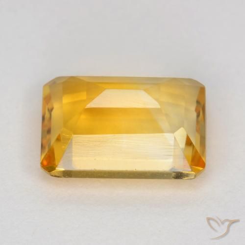 Citrino Dorato medio naturale da 1.47 ct, Ottagonale / Taglio smeraldo, VS