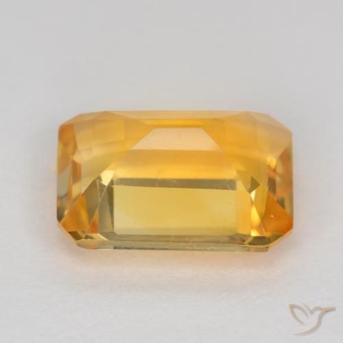 Citrino Arancio Dorato Profondo naturale da 1.45 ct, Ottagonale / Taglio smeraldo, VS