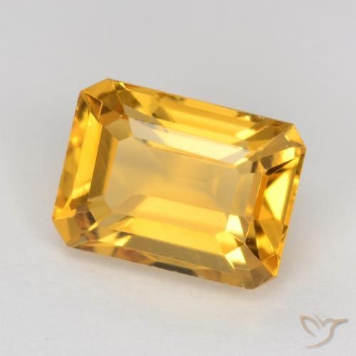 Citrino Arancio Dorato Profondo naturale da 1.67 ct, Ottagonale / Taglio smeraldo, VS