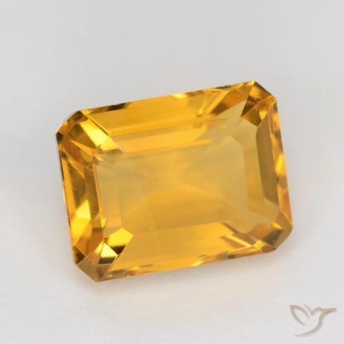 Citrino Arancio Dorato Profondo naturale da 1.65 ct, Ottagonale / Taglio smeraldo, VS