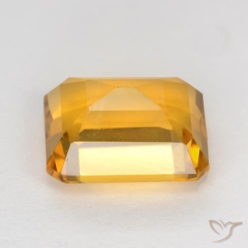 Citrino Arancio Dorato Profondo naturale da 1.65 ct, Ottagonale / Taglio smeraldo, VS
