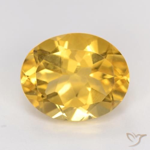 3.42ct Naturale Dorato medio Citrino, Ovale, VS