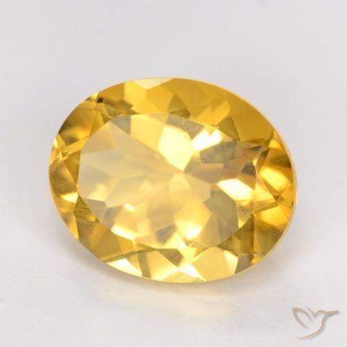 Citrino Dorato medio naturale da 3.42 ct, Ovale, VS