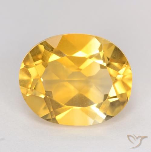 3.49ct Naturale Oro medio Citrino, Ovale, VVS-VS